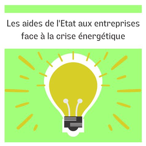 Infographie des aides aux entreprises face à la crise énergétique