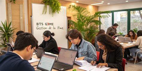 Infographie des débouchés du BTS GPME