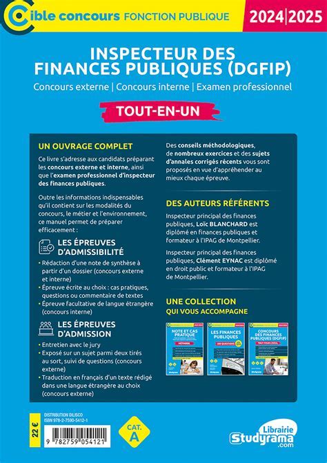 Infographie des missions de l'inspecteur des finances publiques