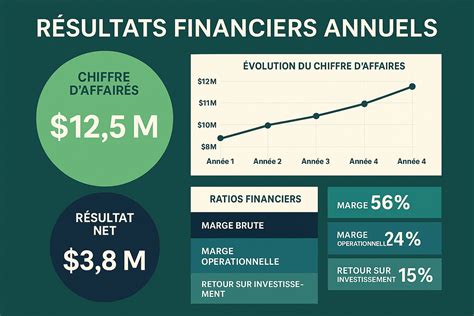 Infographie des ratios financiers