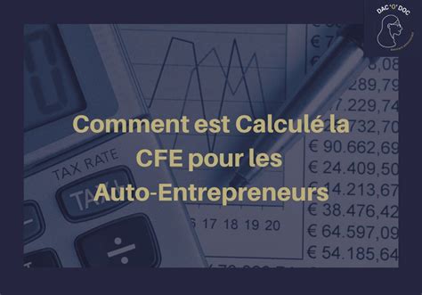 Infographie expliquant la CFE pour les auto-entrepreneurs