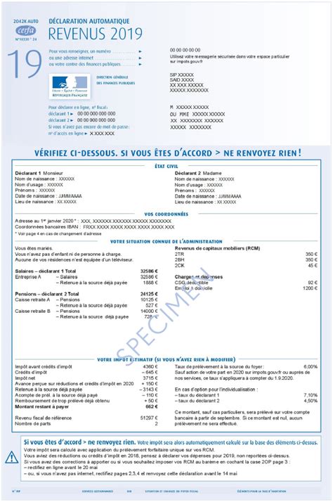 Infographie expliquant le processus de déclaration automatique des revenus