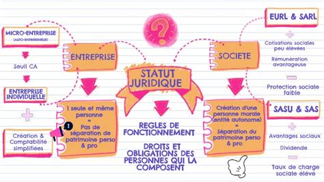 Infographie statuts juridiques indépendant freelance