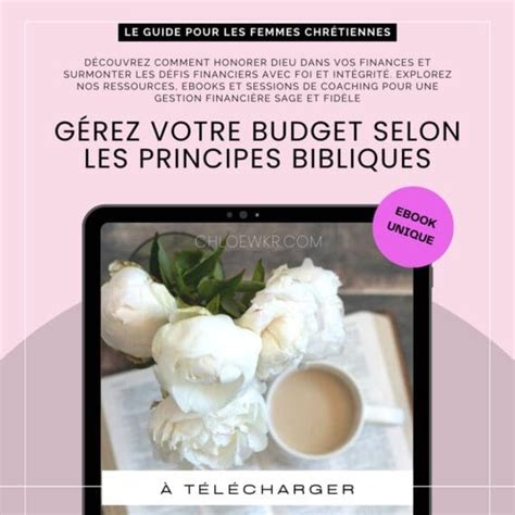 Infographie sur la gestion des finances selon la Bible