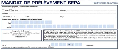 Infographie sur le prélèvement SEPA