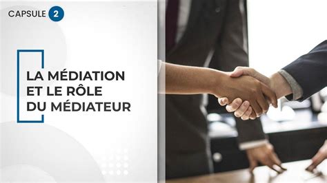 Infographie sur le rôle du médiateur