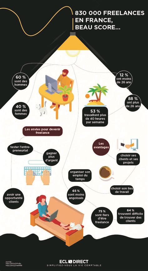 Infographie sur les freelances