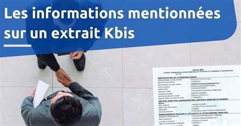 Informations Kbis