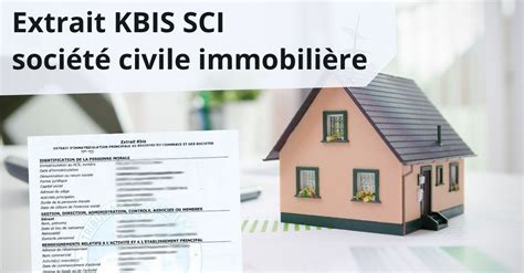 Informations Kbis SCI