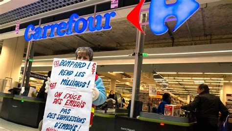 Inquiétudes des salariés Carrefour