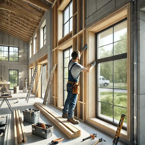 Installation de menuiseries par un professionnel