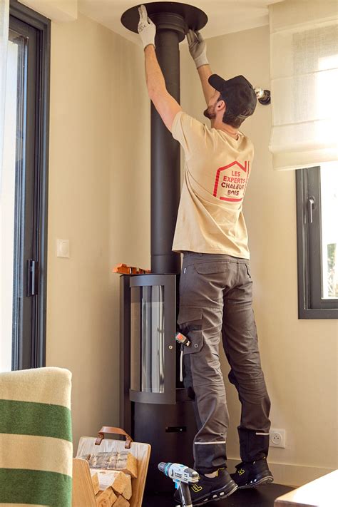 Installation de poêle à bois