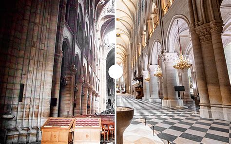 Intérieur de Notre-Dame de Paris après restauration