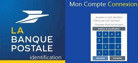 Interface de connexion à La Banque Postale