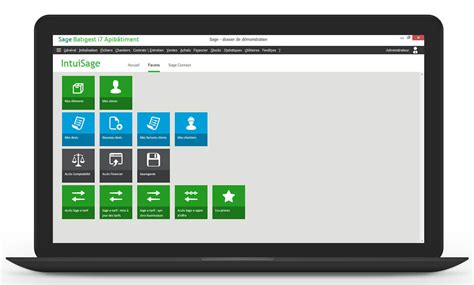 Interface du logiciel Batigest Entrepreneur