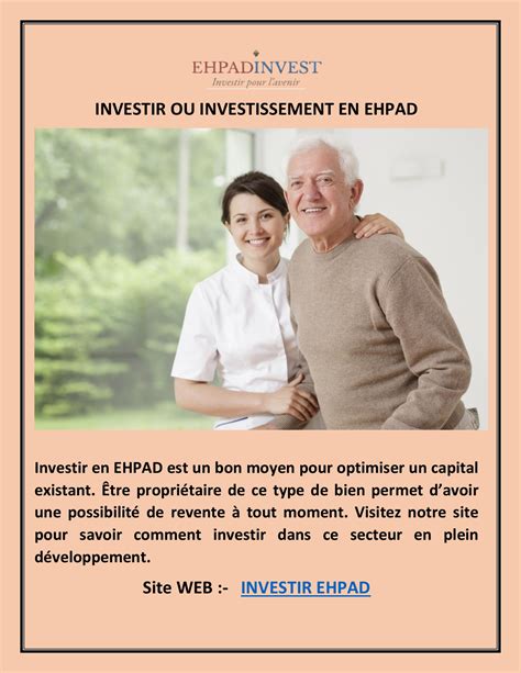 Investissement EHPAD