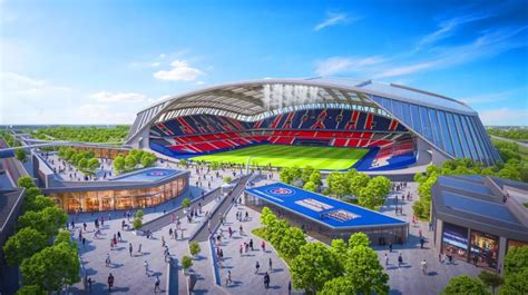 Jean-Michel Aulas avec une photo du futur stade de l'OL