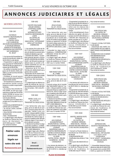 Journal Annonce Légale