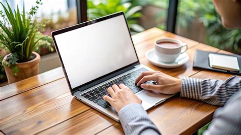 Journaliste freelance travaillant sur un ordinateur portable