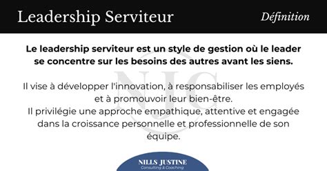 Leadership Serviteur : Définition et Principes