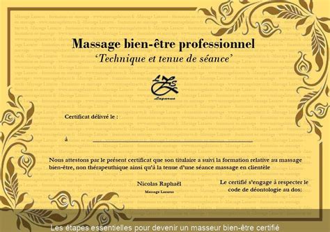 Les étapes pour devenir masseur bien-être à domicile