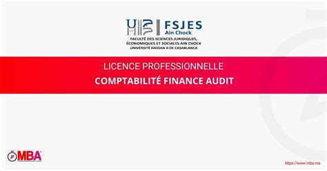 Licence Comptabilité Finance