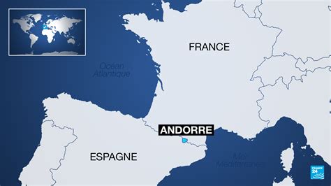 Localisation d'Andorre en Europe