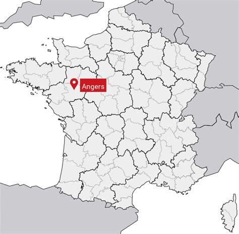 Localisation d'Angers en France
