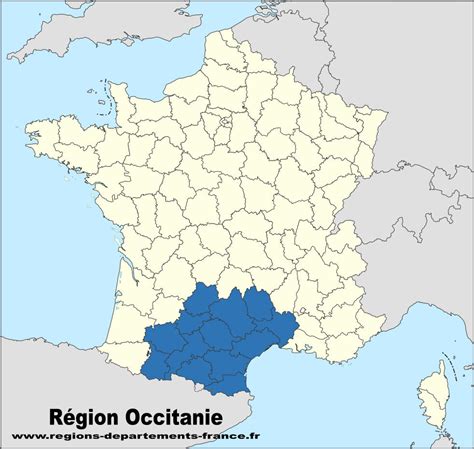 Localisation de l'Occitanie en France