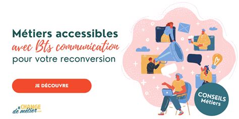 Métiers accessibles avec un BTS Communication