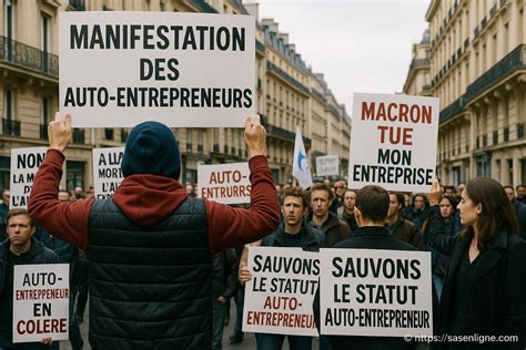Manifestation des auto-entrepreneurs
