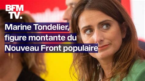 Marine Tondelier et les membres du Nouveau Front Populaire