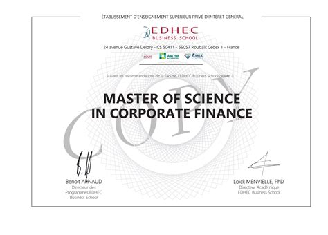 Master Finance EDHEC