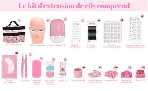 Matériel extension de cils