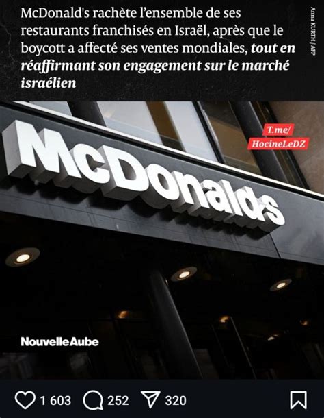 McDonald's ciblé par des boycotts