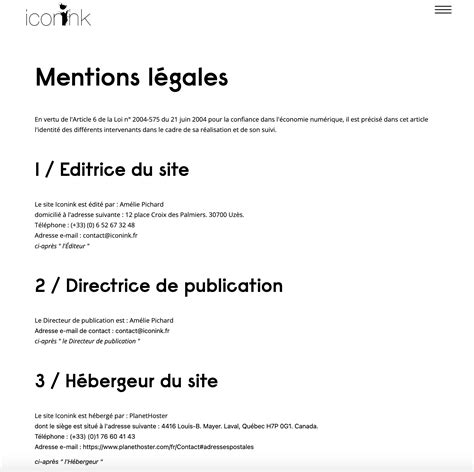 Mentions légales