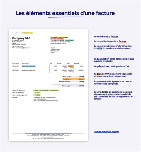 Mentions obligatoires sur une facture sans TVA