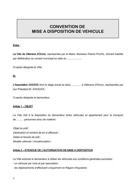 Mise à disposition de véhicule à un salarié