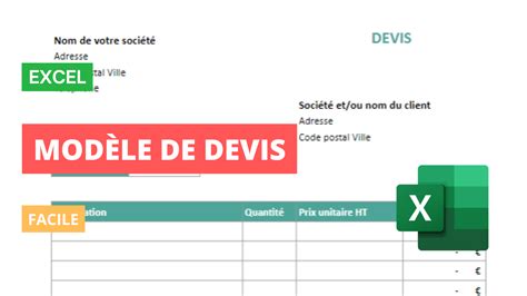 Modèle de Devis Excel