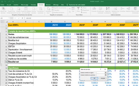 Modélisation financière Excel