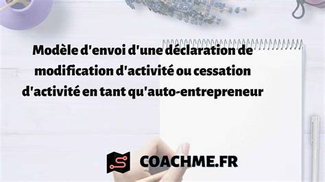 Modification Activité Auto-Entrepreneur