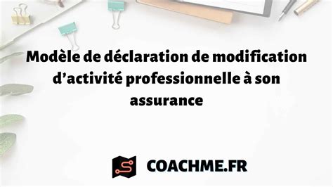 Modification d'activité