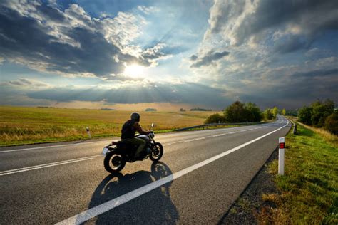 Moto sur la route