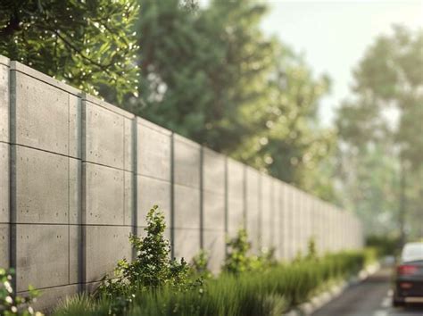 Murs anti-bruit dans une zone urbaine