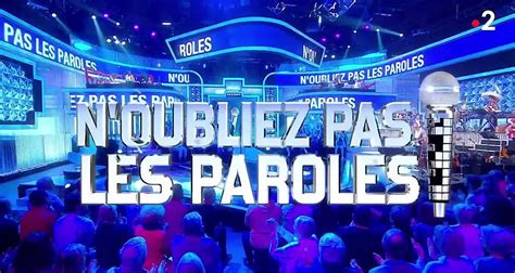 N'oubliez pas les paroles