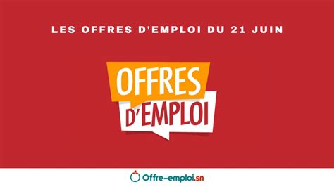 Offres d'emploi finance Dakar