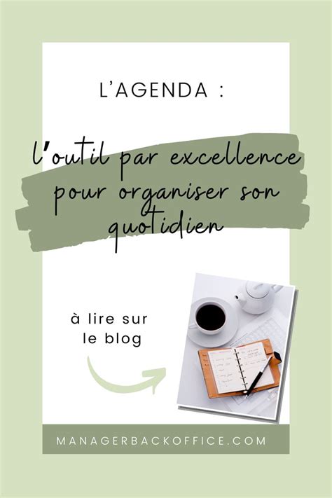 Organisation de l'agenda d'un entrepreneur