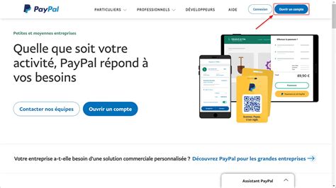 Ouvrir un compte PayPal