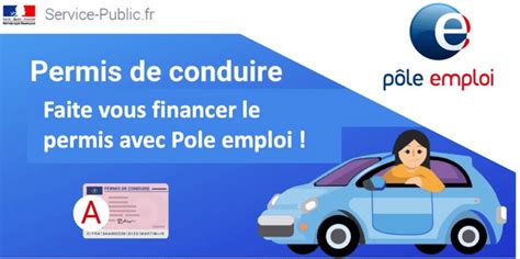 Pôle Emploi aide au permis de conduire