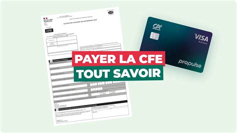 Paiement CFE